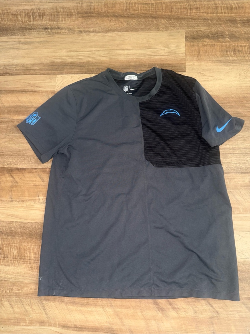 Nike Dri fit San Diego Chargers Player/Coach issue shirt